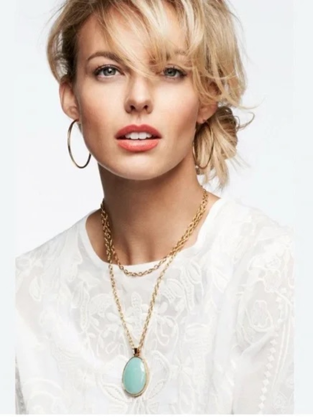 Stella & Dot Gold Sanibel Pendant Necklace - Reversible